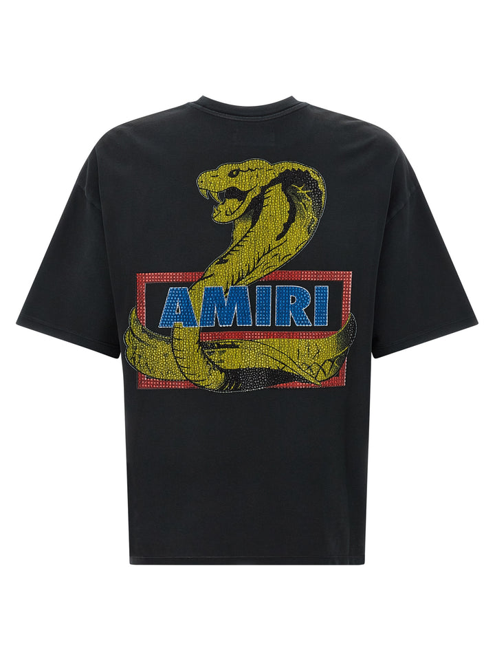 Amiri Amiri Crystal Cobra T shirt - Nero | 0fb288f7145c26a23d0f09f838001f1417891358