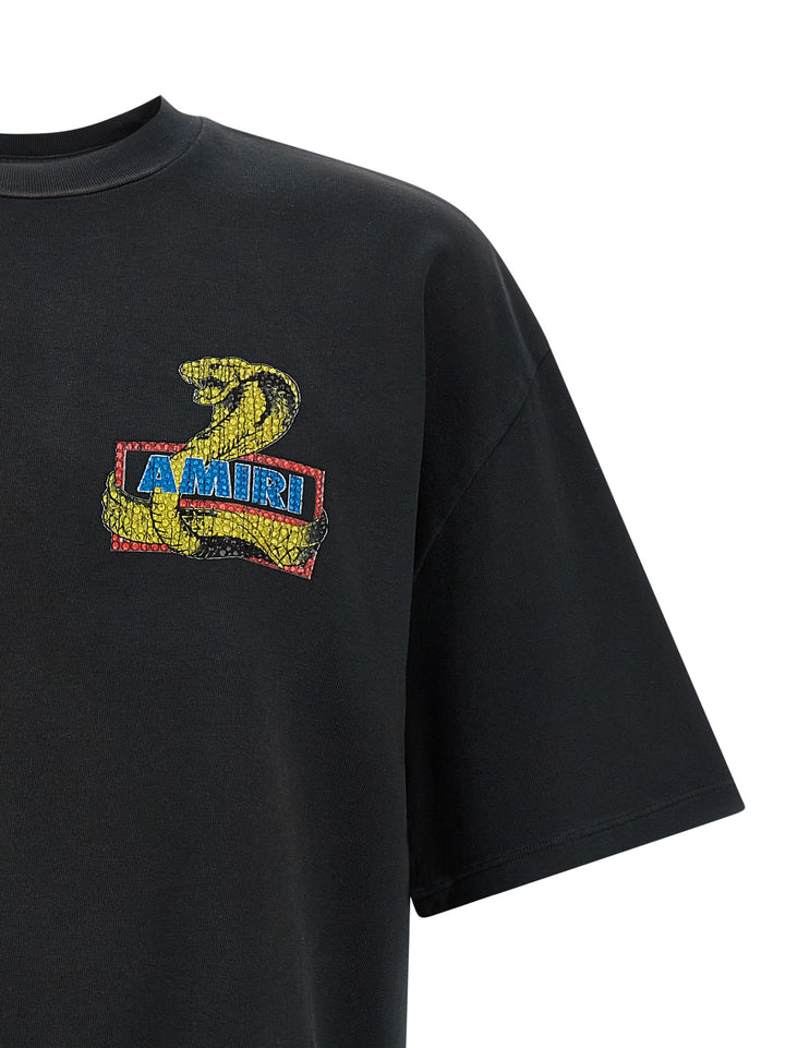 Amiri Amiri Crystal Cobra T shirt - Nero | a9c12788b5833862856e833a75a327fc27852088