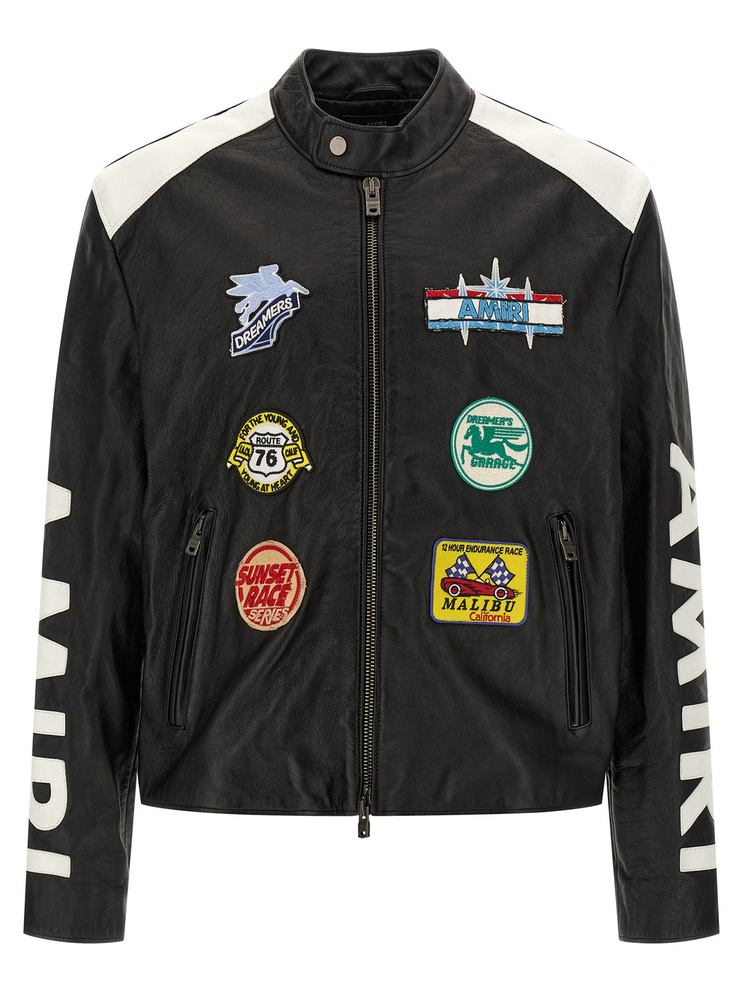 Amiri Amiri Patch Racer Puffer Jackets - Nero | fae22e2e17f89e75506a10d440c16153458dcf93