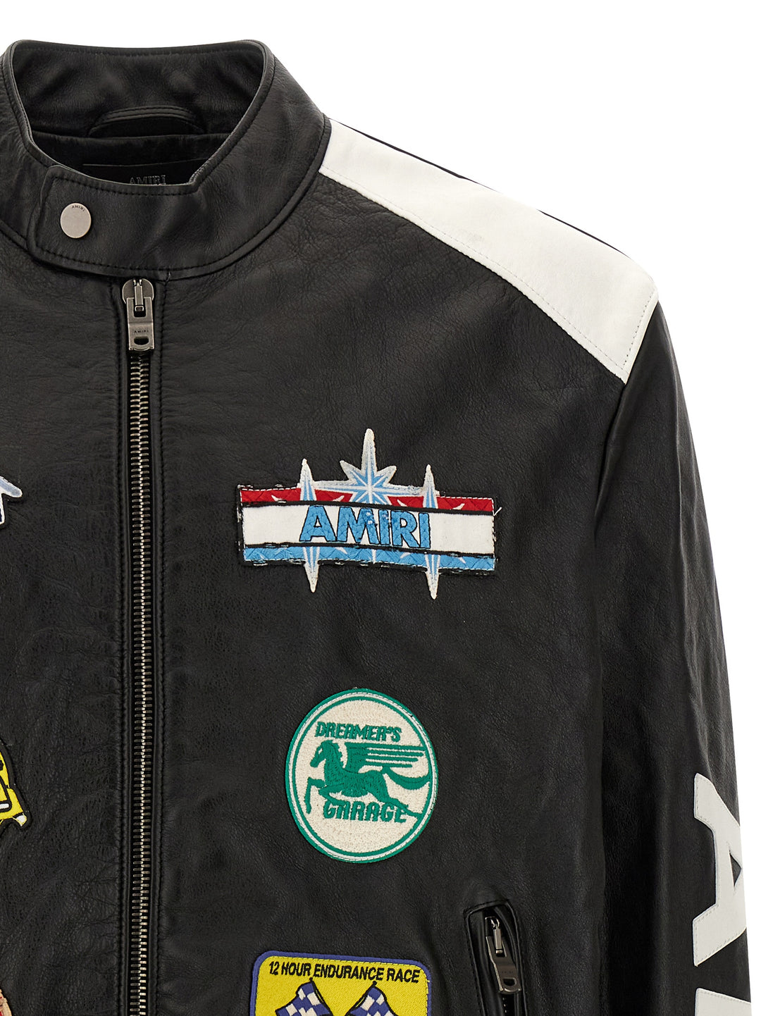 Amiri Amiri Patch Racer Puffer Jackets - Nero | cdfcd568d81843ec1f7aea8f2f1bce23c64fedfb
