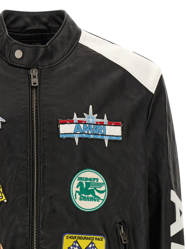 Amiri Amiri Patch Racer Puffer Jackets - Nero | cdfcd568d81843ec1f7aea8f2f1bce23c64fedfb