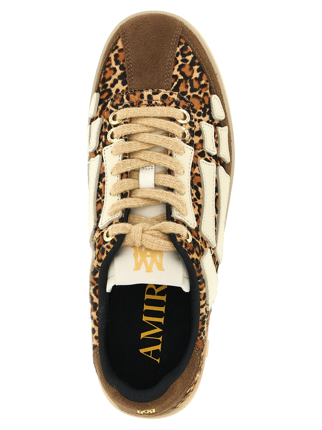 Amiri Leopard Pacific Bones Sneakers - Marrone | 265c19bb06421e633f1ebfc4bddf80fa102b9120