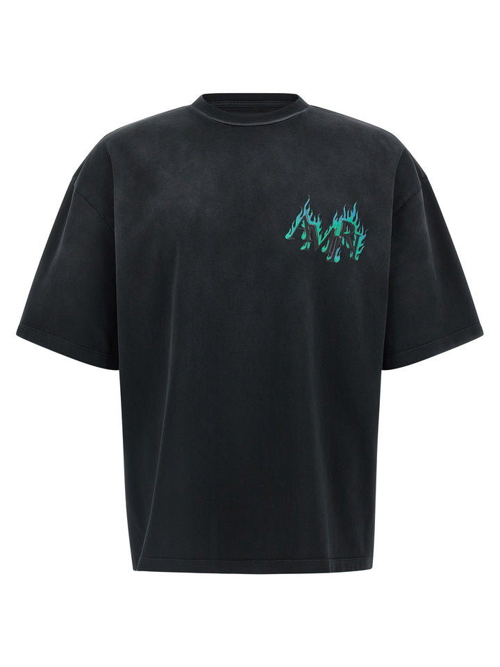 Amiri Flames T shirt - Nero | 9e980f4cf7c86f67ca3dd5a0d1b2d6a96bd99723