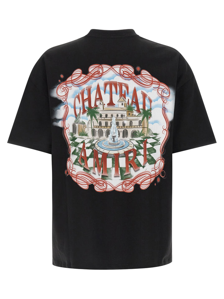 Amiri Chateau Sketch T shirt - Nero | 4254eb4b45d875d3af3d5e594ae5cf7ec95acd28