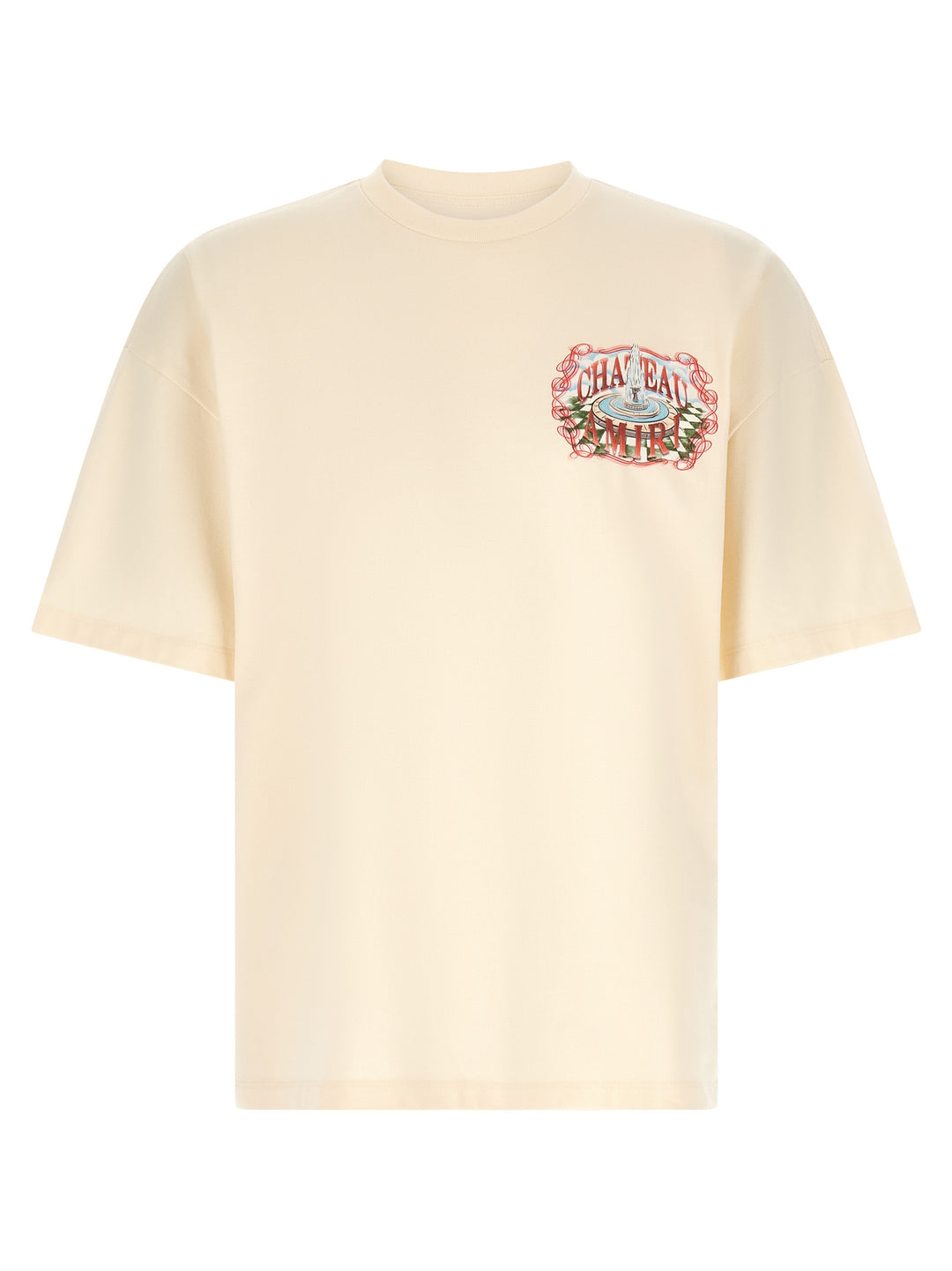Amiri Chateau Sketch T shirt - Beige | f3628c3f5e8f1685de90fc440cf8a4d8545888cc
