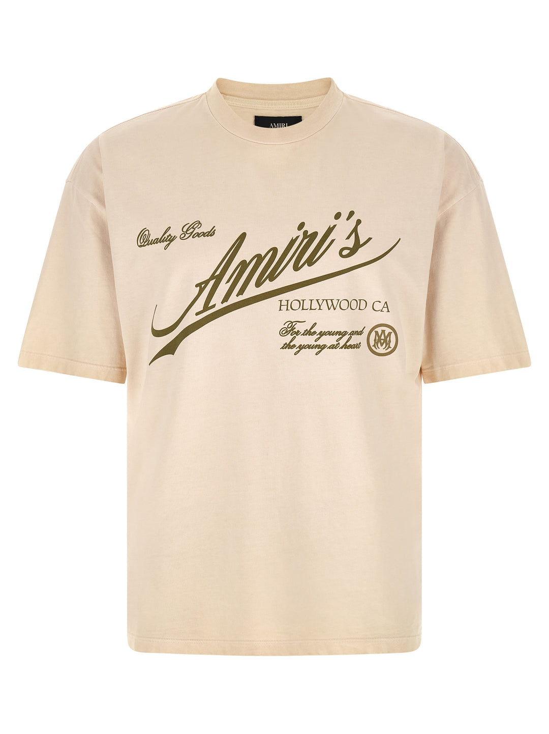 Amiri Cryst Qlty Goods Lj Skate T shirt - Beige | 3a2dd68f5ed5b8dd4a320a1a1a1b231126c1c458