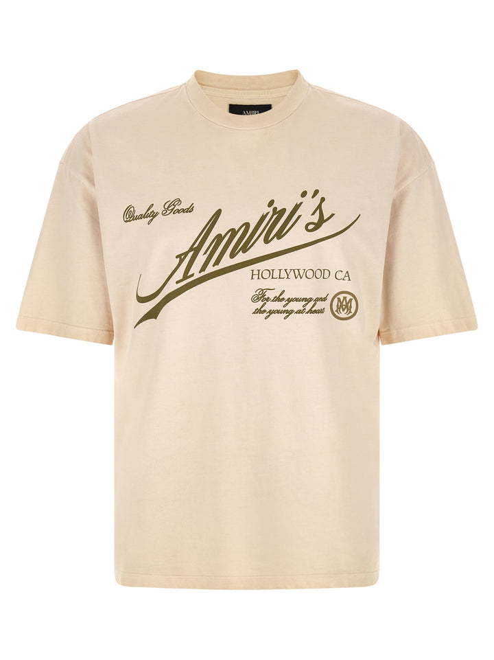 Amiri Cryst Qlty Goods Lj Skate T shirt - Beige | 3a2dd68f5ed5b8dd4a320a1a1a1b231126c1c458