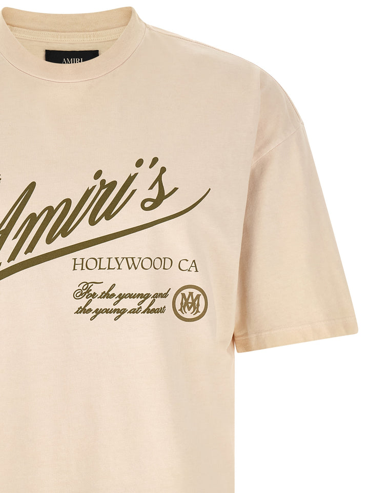 Amiri Cryst Qlty Goods Lj Skate T shirt - Beige | 3209643e406246a08939130f5fe525e8185f1953