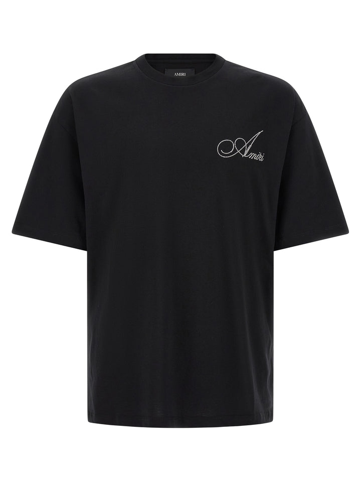 Amiri Crystal Application T shirt - Nero | 044304c2bb7e62a515fe9073ec6eca0a9479a690