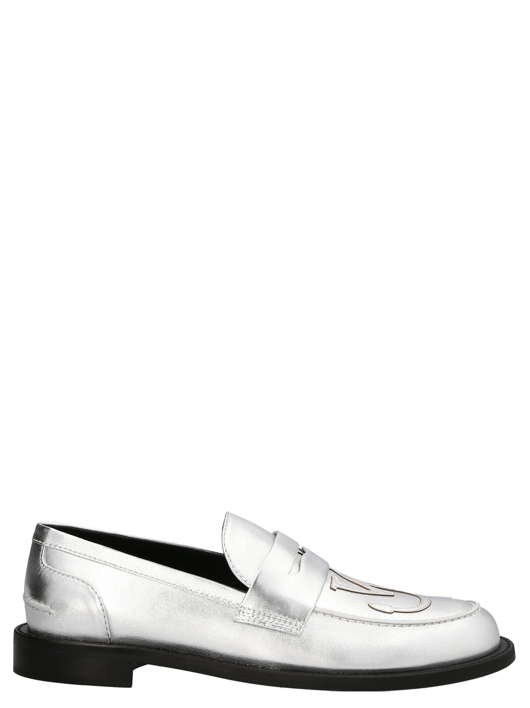 J.W. Anderson Logo Mocassini - Silver | d5e83c953bfae48094ff8593bc36b5900d3efe45