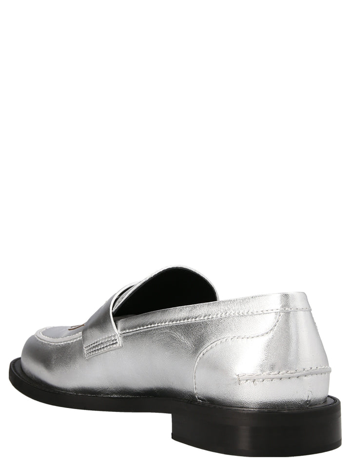 J.W. Anderson Logo Mocassini - Silver | 24ee1d4de367abbd65a017af85c172a8985cbd5a