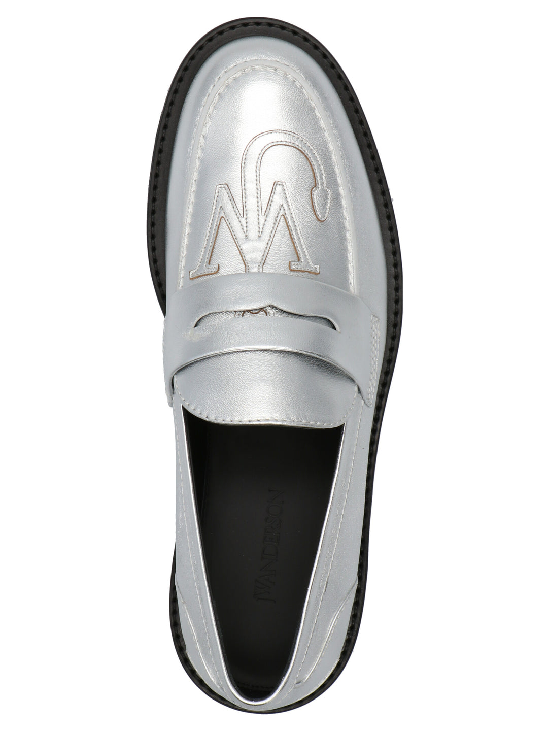 J.W. Anderson Logo Mocassini - Silver | 4466bdaeb8e121ff80b930ba7c81063c49b853b4