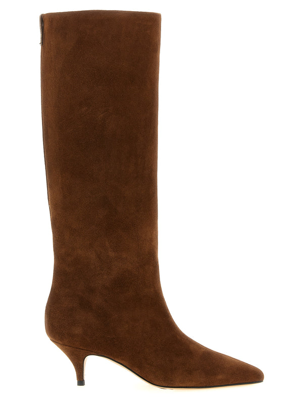 High Suede Boots Stivali E Stivaletti Marrone