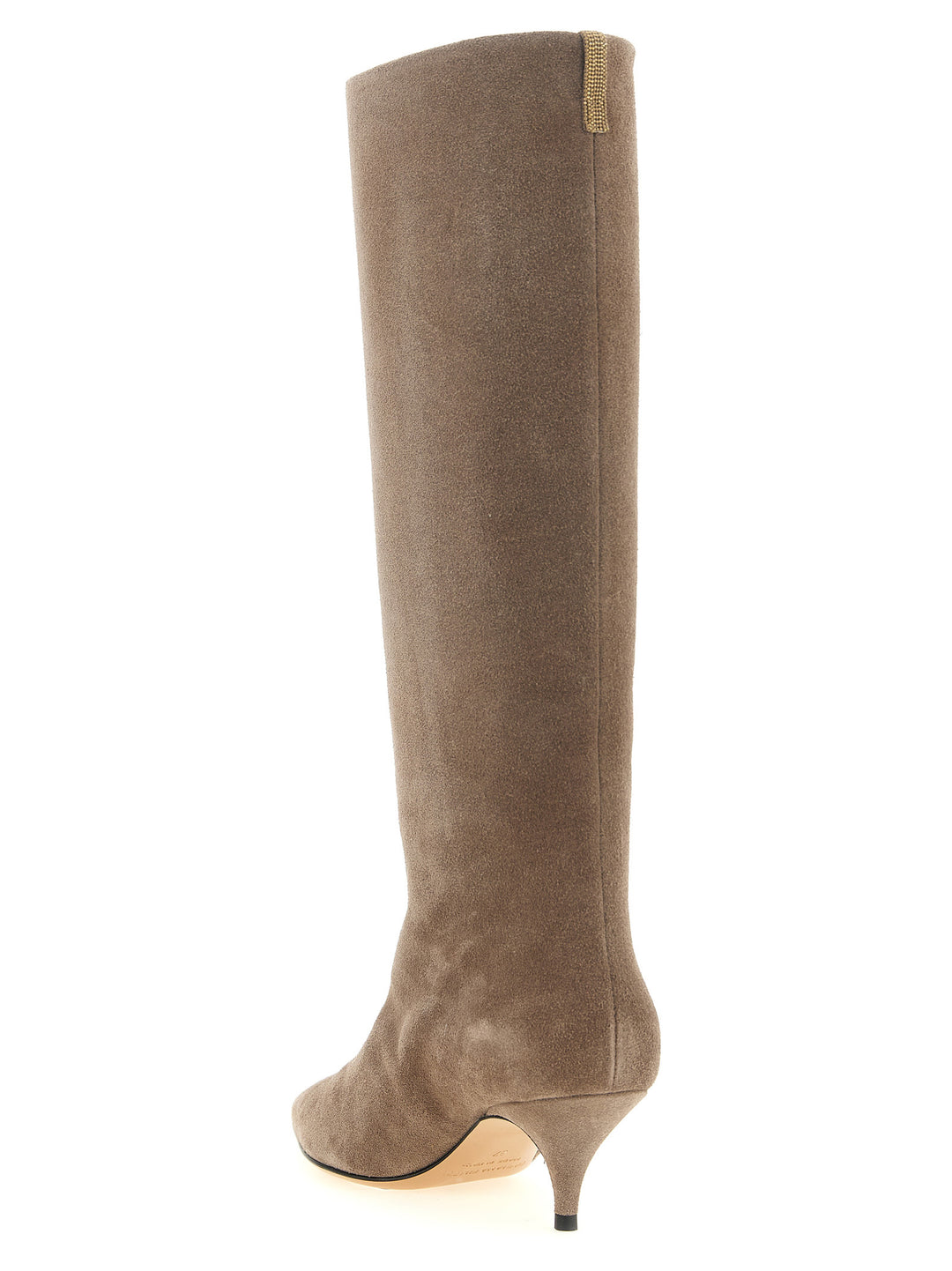 Fabiana Filippi High Suede Boots Stivali e Stivaletti - Beige | 3ffbf480738c379755e06624c33a55f601166320