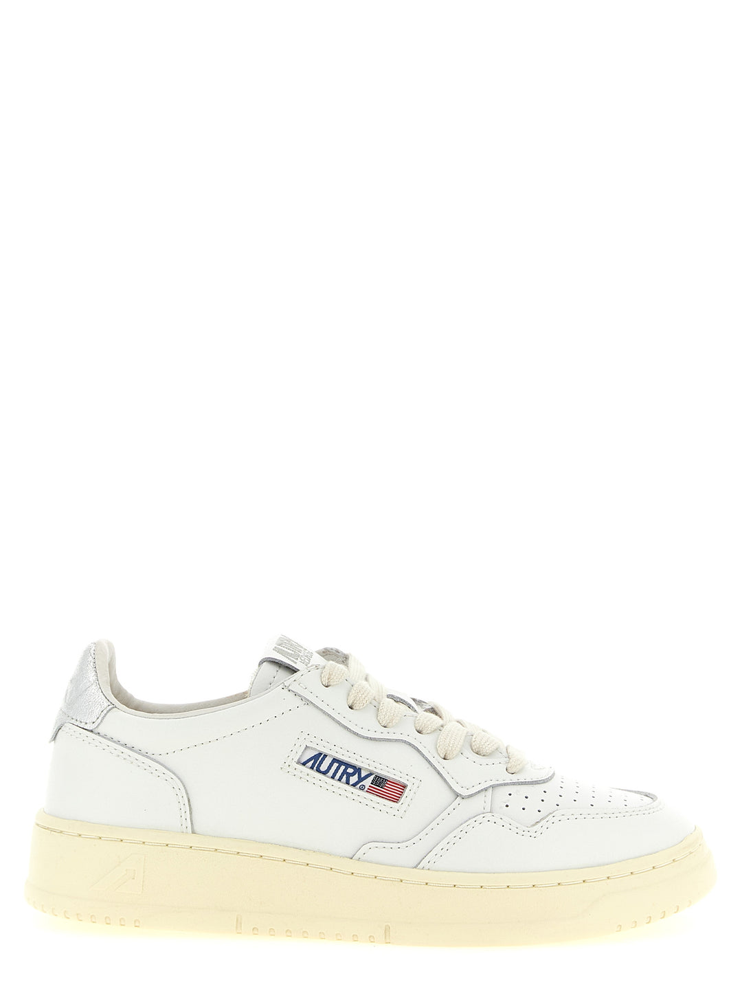 Autry Medalist Low Sneaker Sneakers - Silver | 648b06aad68c7debde8bdb9304ddc4c860301dda