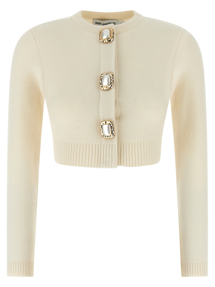 Self Portrait Cream Wool Maglioni - Bianco | ba7f64bae3d1c2bbb54b98f455b5d63ef63d55c7
