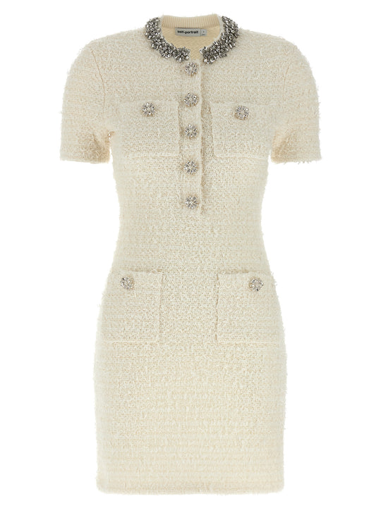Knitted Dress Abiti Bianco