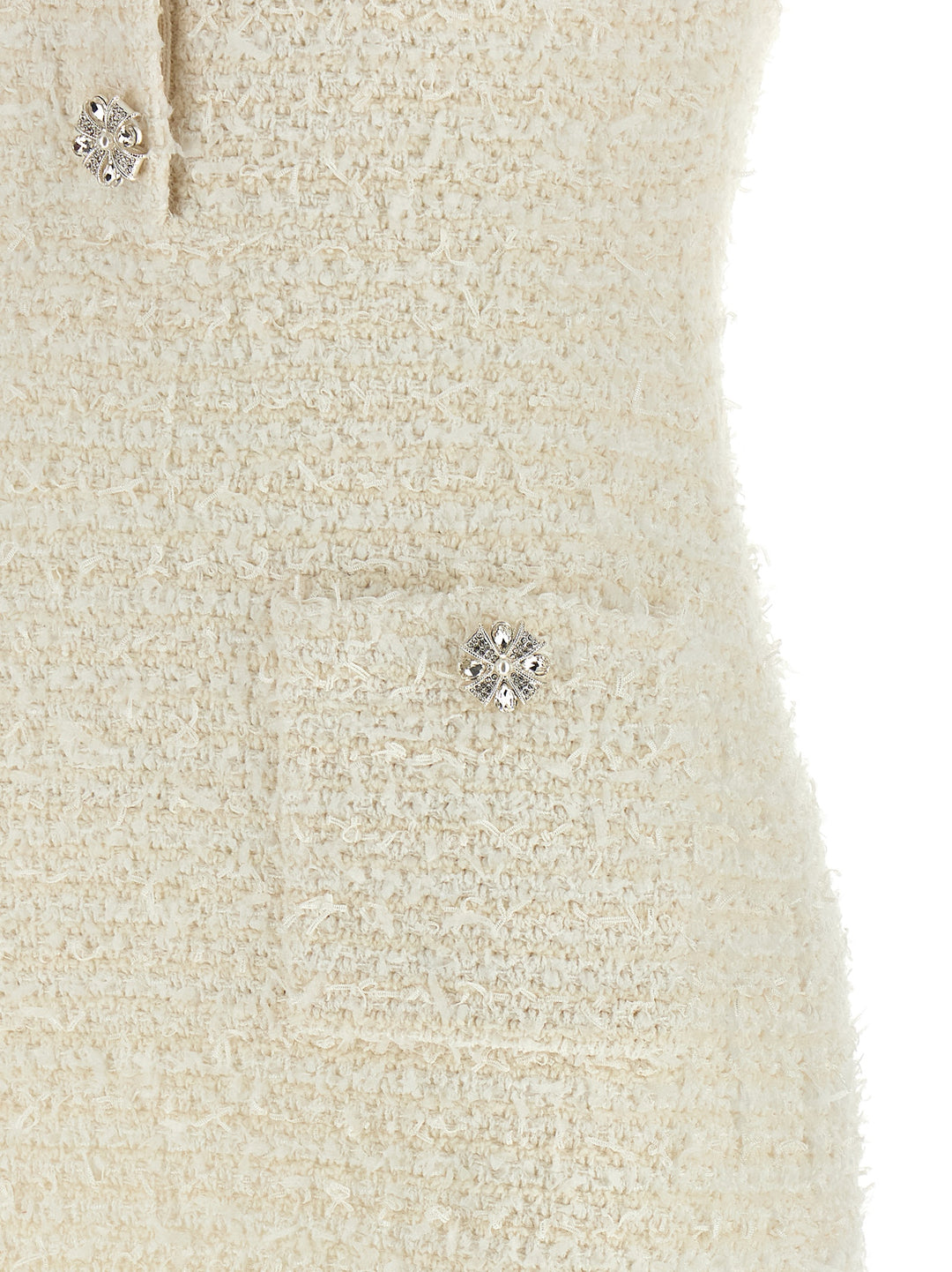 Self Portrait Knitted Dress Abiti - Bianco | 324af20426464eee3e52707631c76913c9ec542f