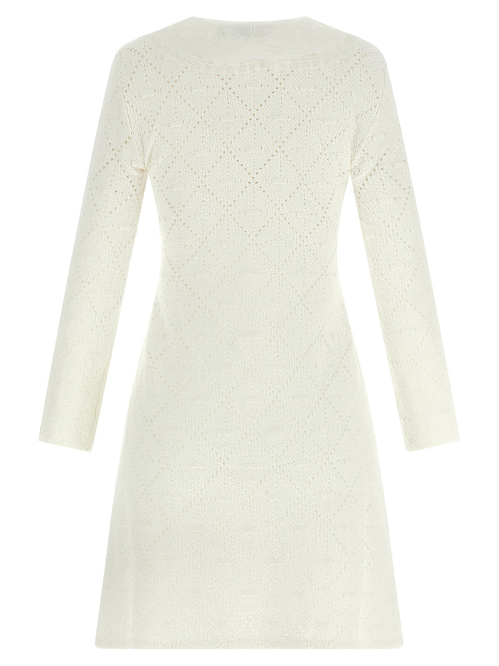 Self Portrait Lace Dress Abiti - Bianco | cef4ed680424eacbcdc36ec9d3785ea0a29ea08f