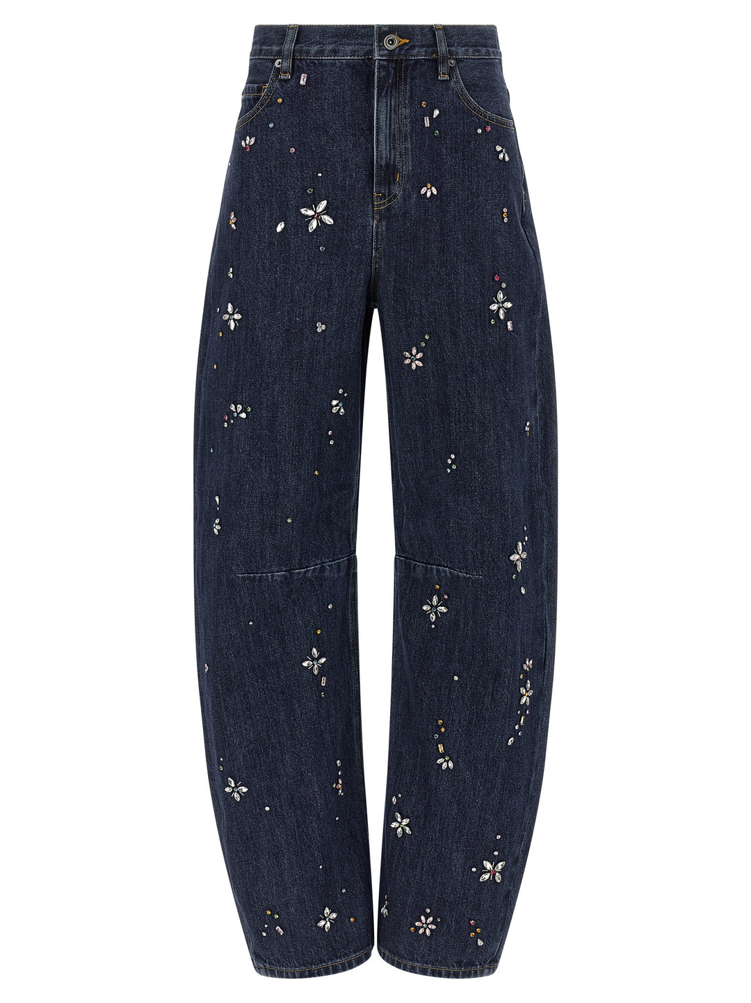 Self Portrait Barrel Leg Jeans - Blu | 81ecefa318ceaa669d7ab506664425cf516b5200