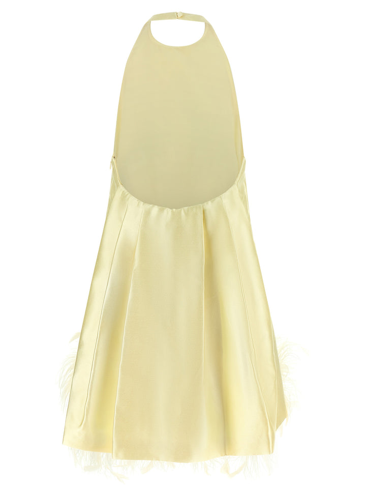 Self Portrait Feather Dress Abiti - Giallo | dfa490ebc1d91f1f0830e64ae4ab8f6a11a58ce3