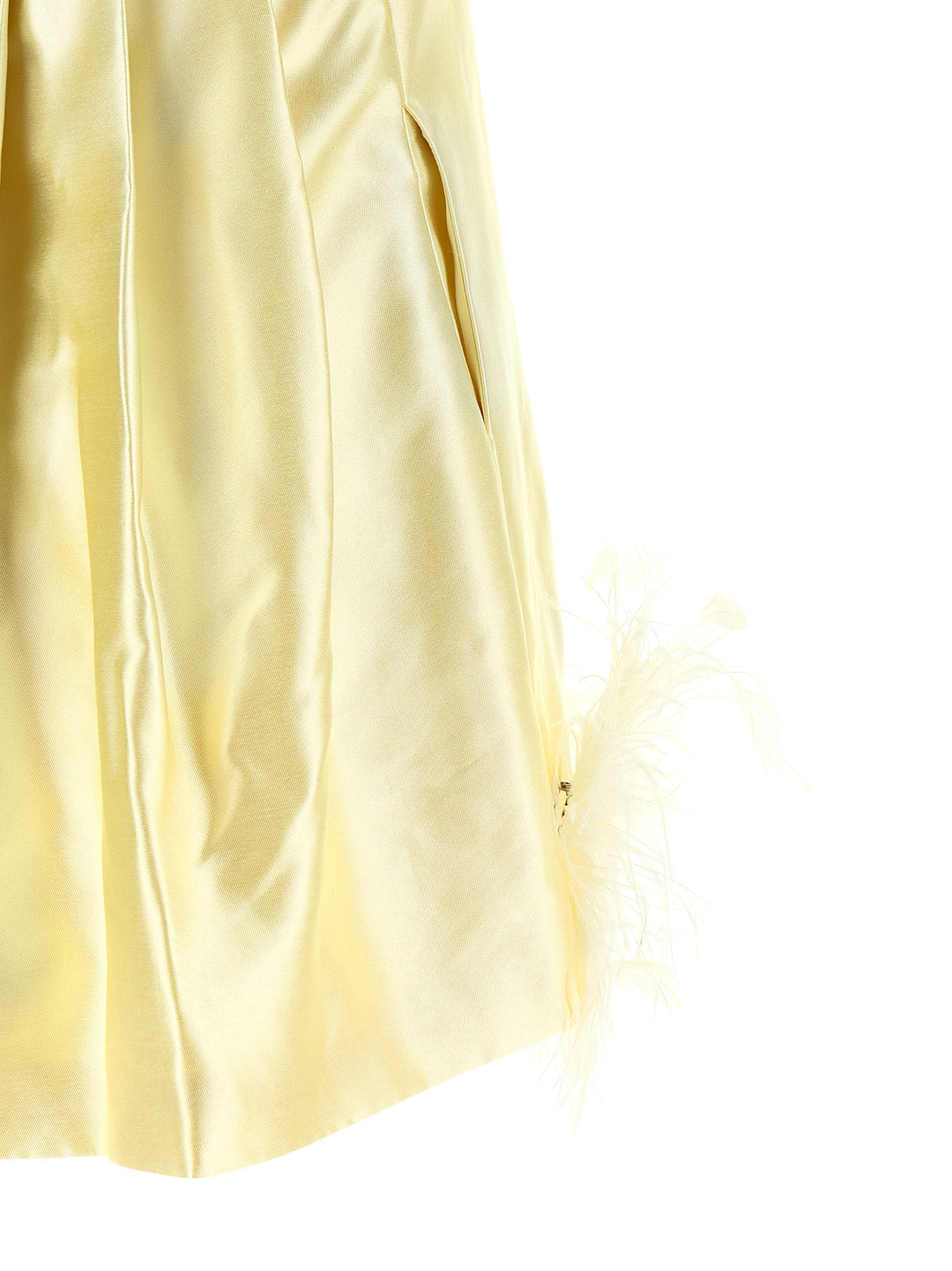 Self Portrait Feather Dress Abiti - Giallo | d5bfbdf21ba28494b471f9c441403f16ab8b1d1b