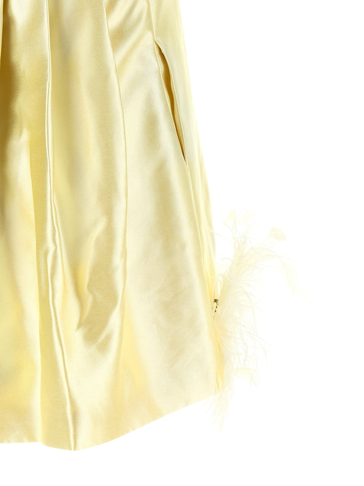 Self Portrait Feather Dress Abiti - Giallo | d5bfbdf21ba28494b471f9c441403f16ab8b1d1b