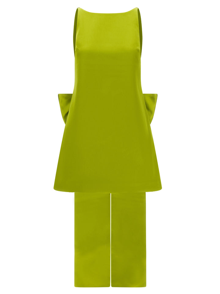 Self Portrait Maxi Bow Dress Abiti - Verde | 3a9076fc39f2312e9413af8ea31eb8c093982b31