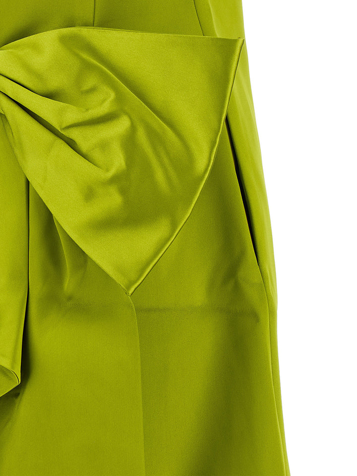Self Portrait Maxi Bow Dress Abiti - Verde | abea108c966c011396f12b33b8af30e78af125f1