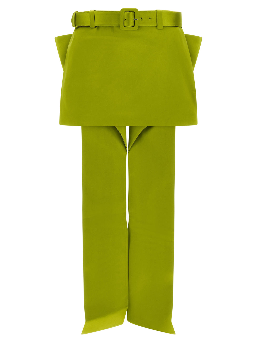 Self Portrait Maxi Bow Skirt Gonne - Verde | 787d0c129227e6aaa82236a32d966a45c9227199