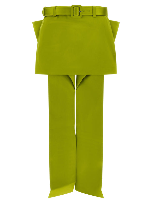 Maxi Bow Skirt Gonne Verde