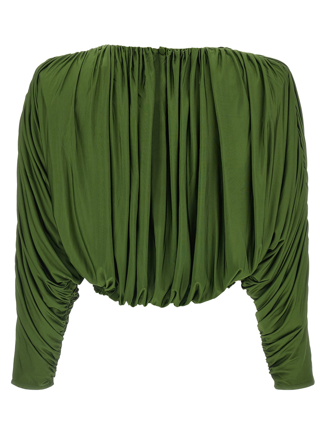 Self Portrait Short Top With Ripples Maglioni - Verde | 93ca3008cd41e93f36dfff15e3da21255f291144
