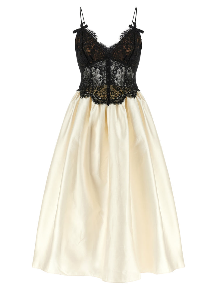 Self Portrait Dress With Bodice Abiti - Bianco/Nero | c5262cf200a285188426e65e5e2af0b6b1d2a239