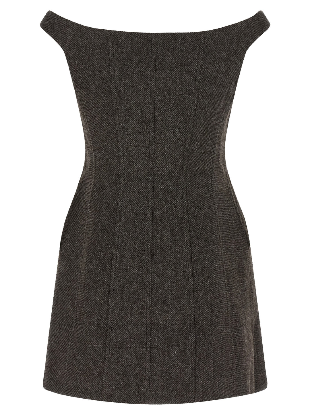 Self Portrait Bardot Neckline Dress Abiti - Marrone | fc289473dc694b8f0a165a96f3d43a9c452eb327