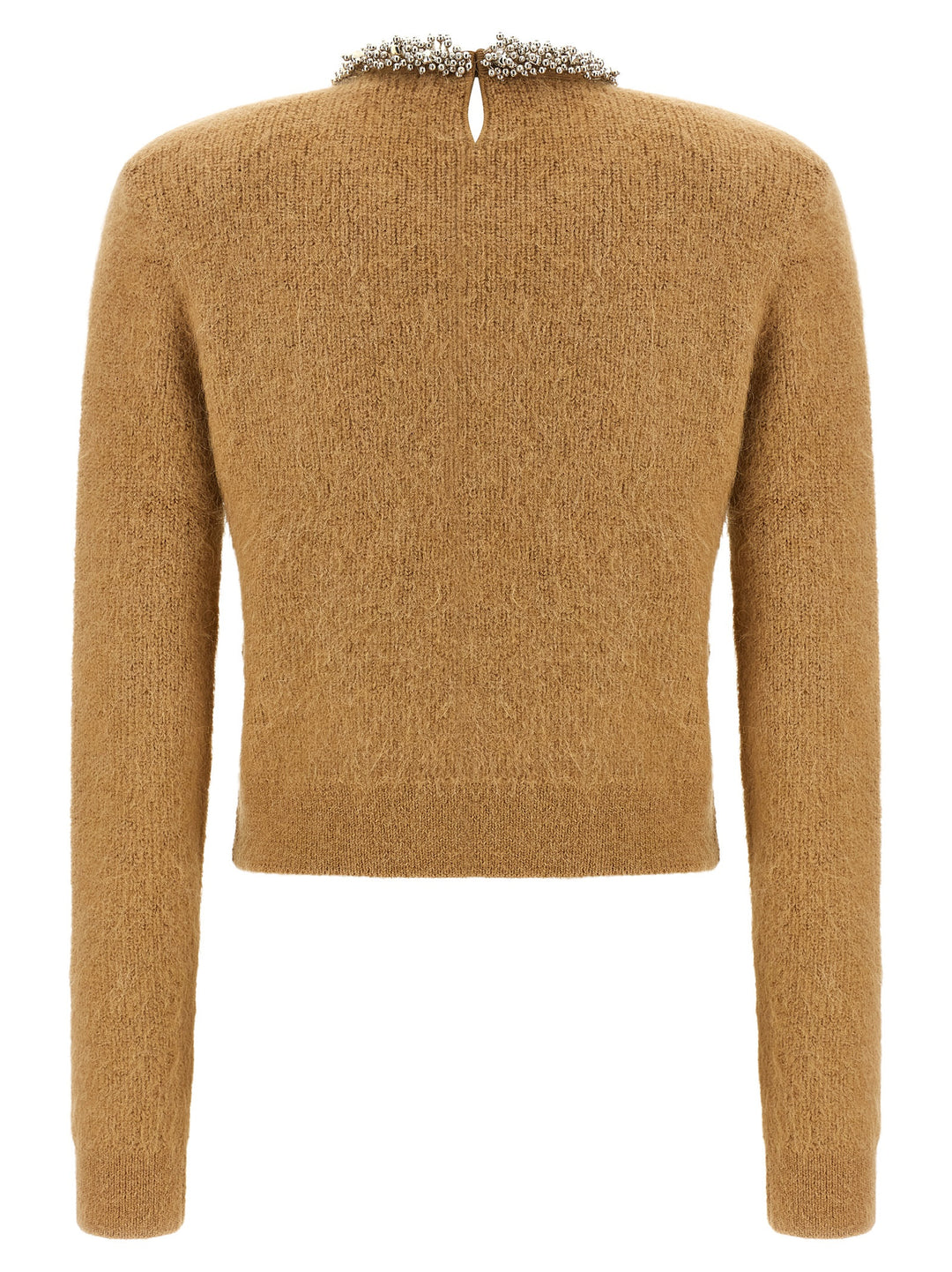 Self Portrait Sweater With Jewel Embroidery Maglioni - Marrone | 7588039addb3a3983599e8f025c00b7da26d2753