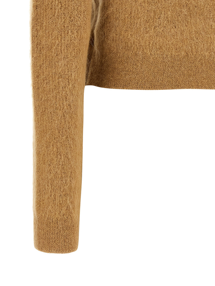 Self Portrait Sweater With Jewel Embroidery Maglioni - Marrone | 149250e2cc1b977de3b5d7631477c02bd11f6fcb