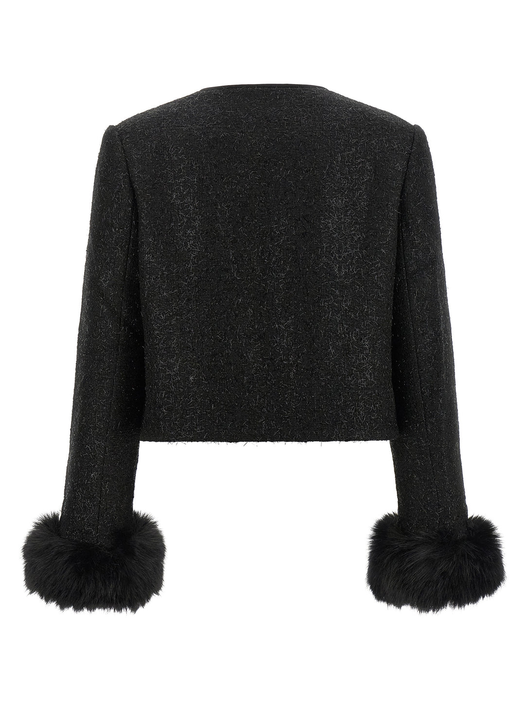 Self Portrait Bouclé Fur Jacket BlazerS - Nero | 1a5e2de180705e86b3707513de5d1b3f2866fc5b