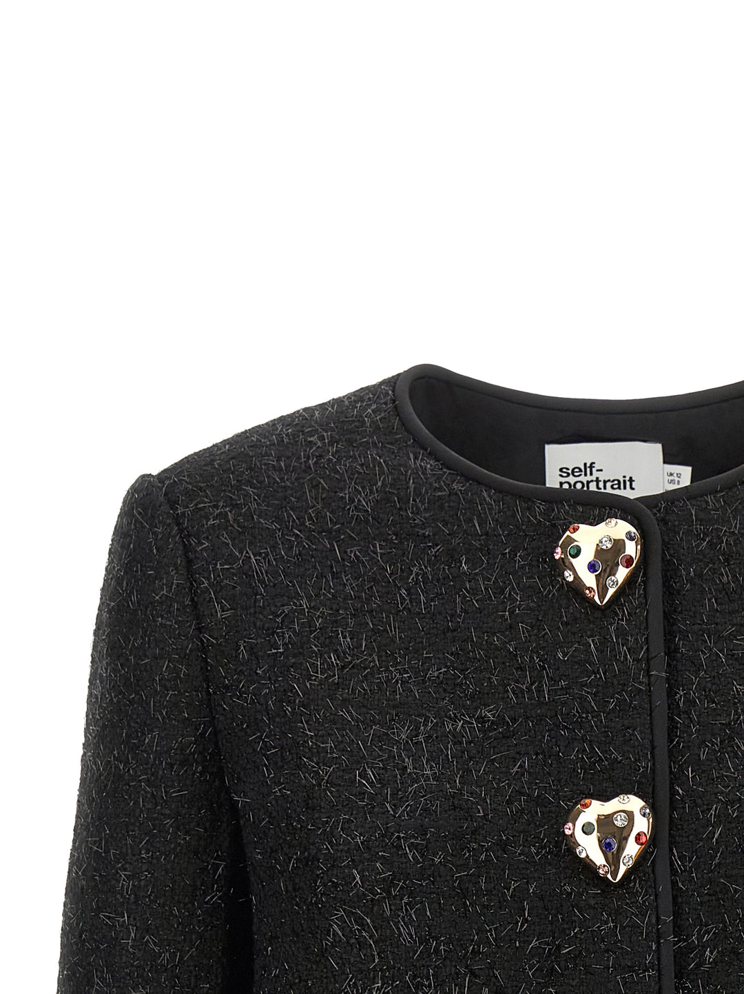 Self Portrait Bouclé Fur Jacket BlazerS - Nero | a1f1c169722ba1bb68c4b661cb26e1d75f25e5f6