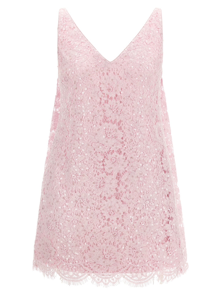 Self Portrait Sequin Lace Dress Abiti - Rosa | 91170b3ed422c1690d8e4f912ff13bd1d7592a4f