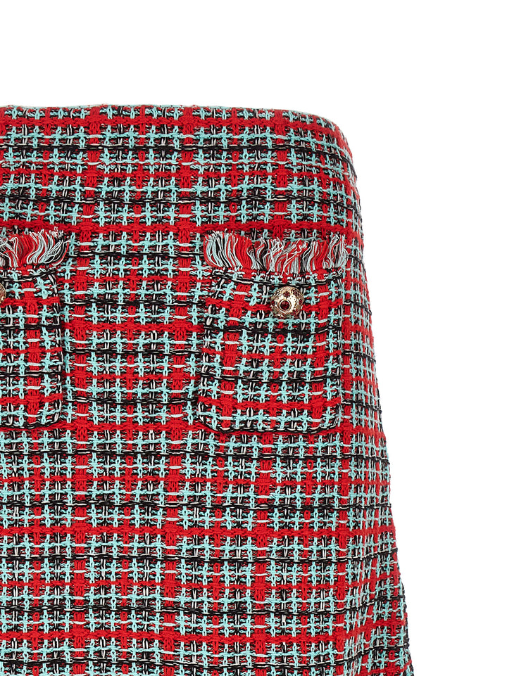 Self Portrait Tweed Skirt Gonne - Multicolor | 6c52e4cb14f3efa30c75e7b044c6628b4c14d0fd