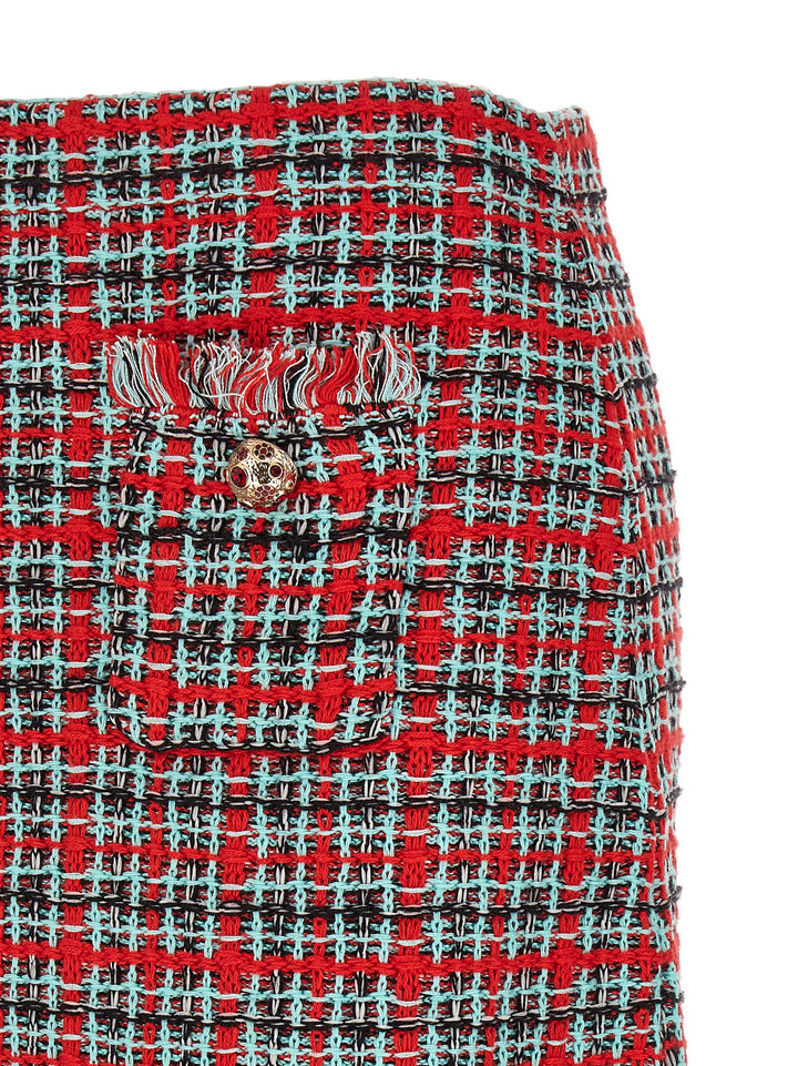 Self Portrait Tweed Skirt Gonne - Multicolor | d18a85a9435aea8b4de24c9baa66aef7859da1c6