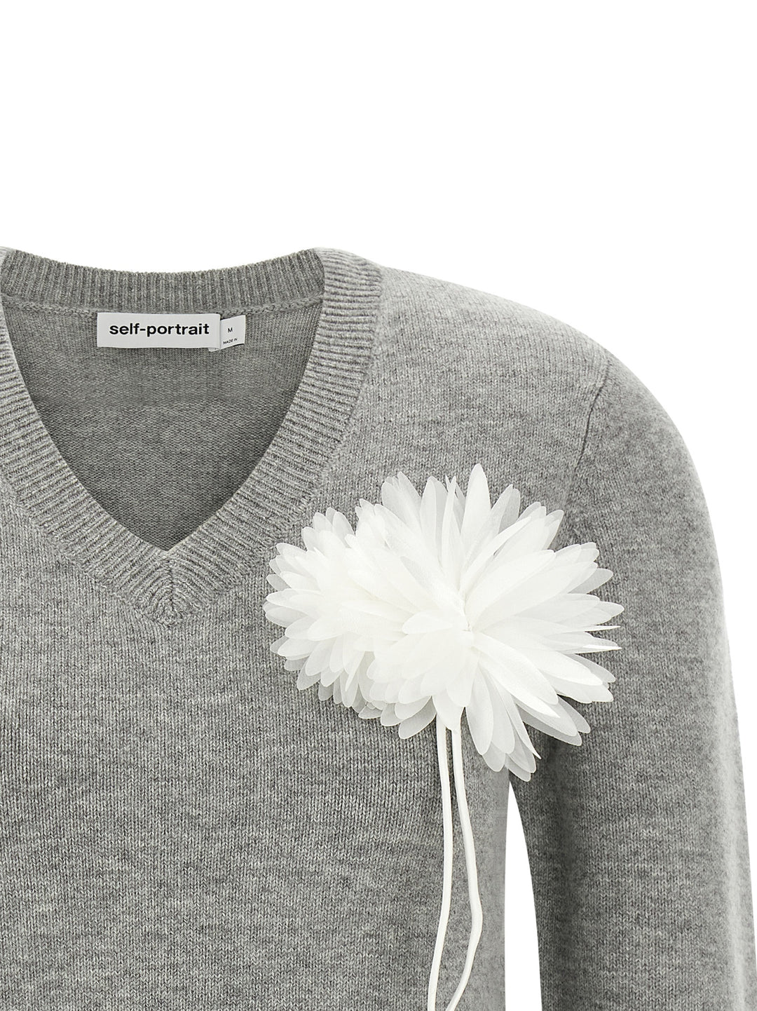 Self Portrait Fiore Pin Sweater Maglioni - Grigio | 1e0c8cff49671f13110c6960db1d24d9c1b470d7