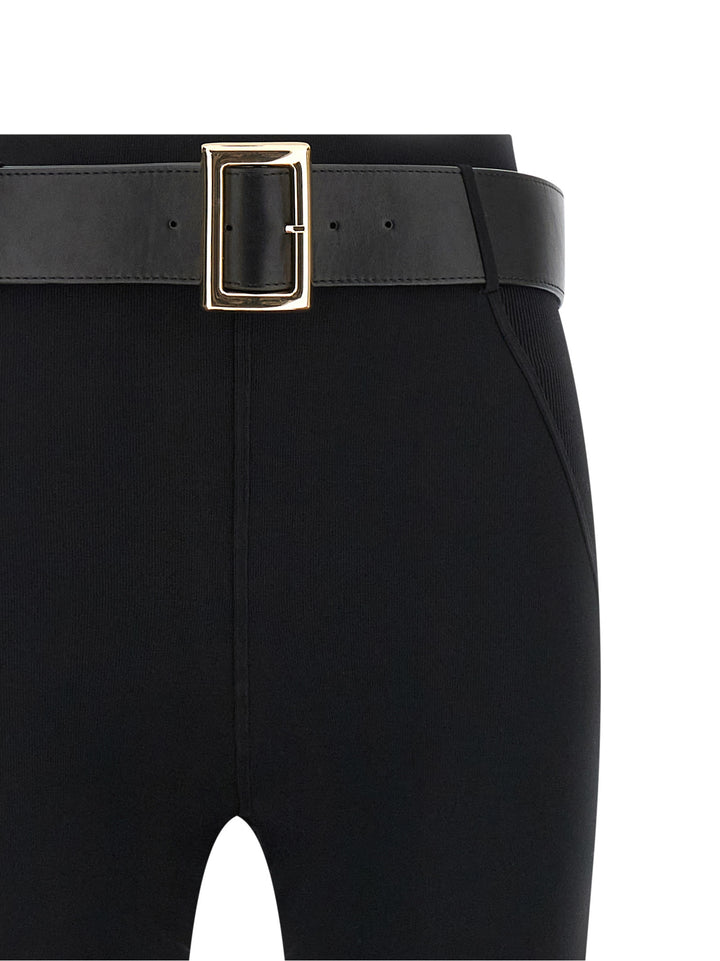 Self Portrait With Stirrup And Belt Leggings - Nero | 68f46dfe534265f2b158667576b6c0ca502096bf