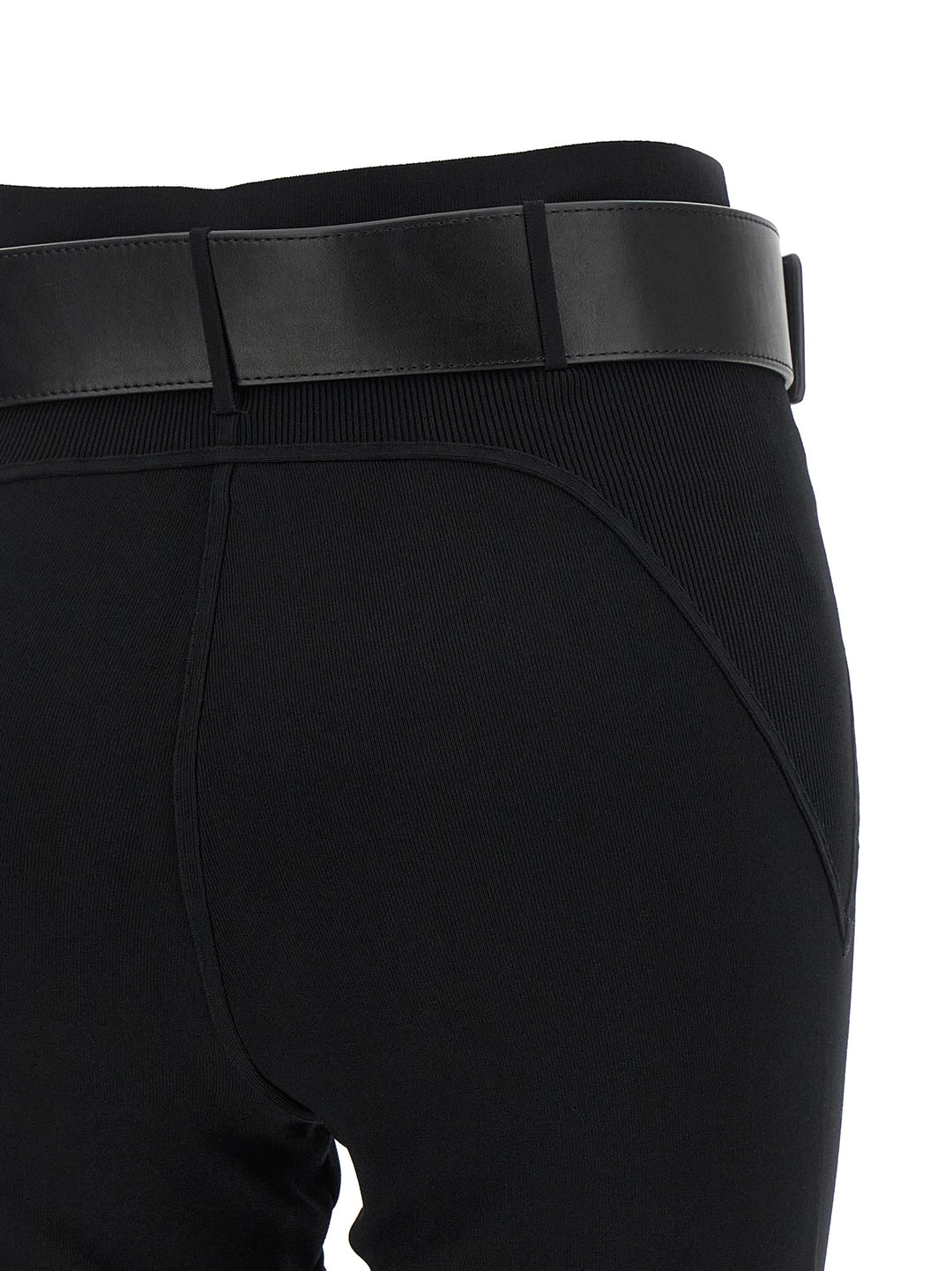 Self Portrait With Stirrup And Belt Leggings - Nero | 547f107187f20b0347062d02b6213de5a3d8e86c