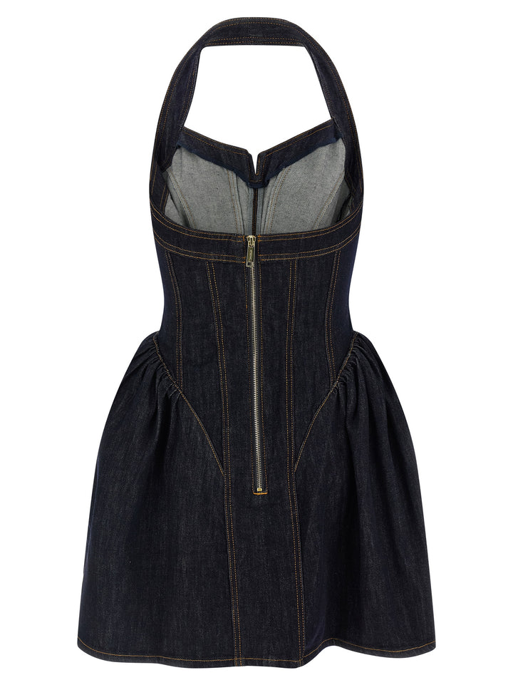 Self Portrait Denim Dress Abiti - Blu | 6bc1d51f01481bce85384cd32b4db129499c5fb1