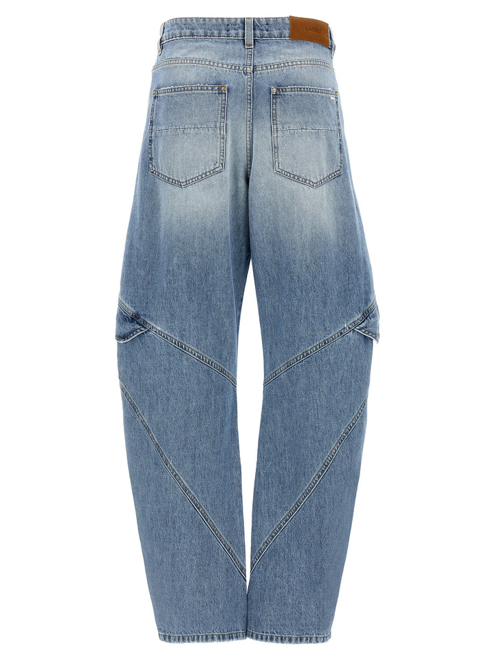 Amiri Panel Jeans - Celeste | cf0b1cc2d9b6052297c21d8b7c19305cb04004e0