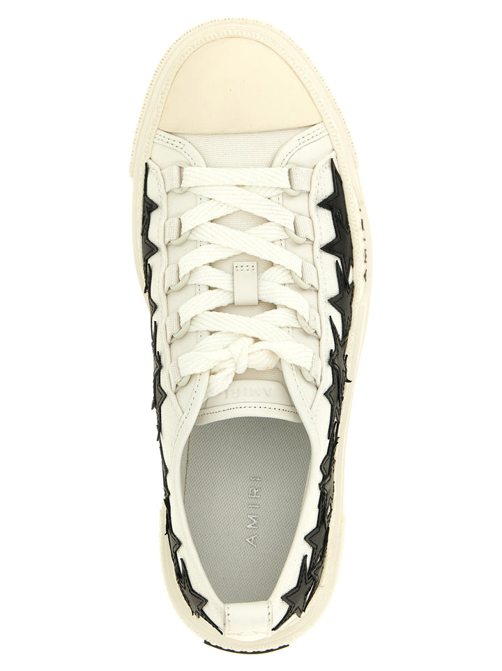 Amiri Stars Court Low Sneakers - Bianco | 317e2a37316f51e5e373daa7b1b9ced2bd393277