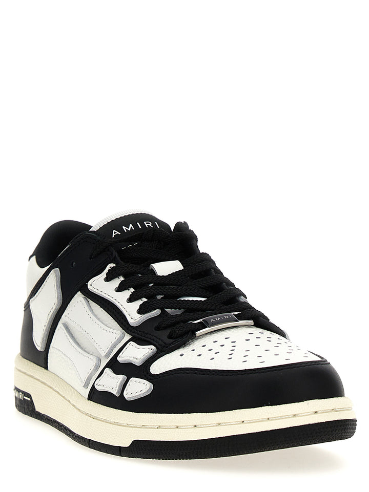 Amiri Skel Top Low Sneakers - Bianco/Nero | b92c58a5587bd6c446acb3c2909ed2f6128cc2c5