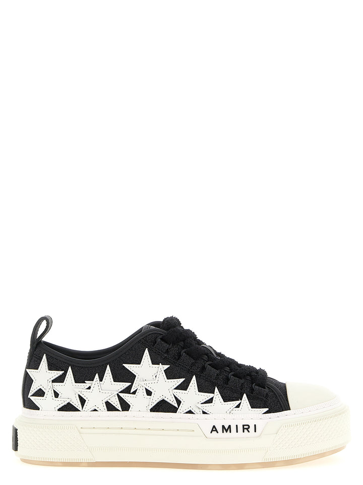 Amiri Glitter Stars Court Low Sneakers - Bianco/Nero | aaeee283c2aa7314e24215962b7dc017d630b7b3