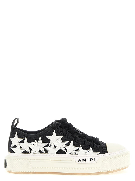 Glitter Stars Court Low Sneakers Bianco/Nero